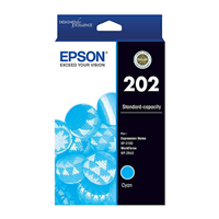 Epson 202 Cyan Ink Cartridge - C13T02N292 for Epson Expression Home XP5100 Printer