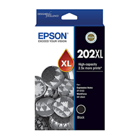 Epson 202 HY Black Ink Cart - C13T02P192 for Epson Expression Home XP5100 Printer