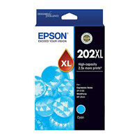 Epson 202 HY Cyan Ink Cart - C13T02P292 for Epson Expression Home XP5100 Printer