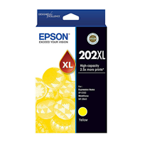 Epson 202 HY Yellow Ink Cart - C13T02P492 for Epson WorkForce WF-2860 Printer
