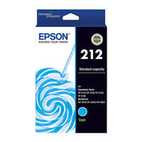 Epson 212 Cyan Ink Cartridge - C13T02R292 for Epson WorkForce WF-2830 Printer