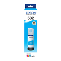 Epson T502 Cyan EcoTank Bottle - C13T03K292 for Epson EcoTank ET-4850 Printer