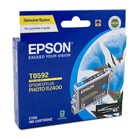 Epson T0592 Cyan Ink Cart - C13T059290 for Epson Stylus Photo R2400 Printer