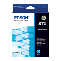Epson 812 Cyan Ink Cart - C13T05D292 for Epson Workforce Pro WF-4830 Printer