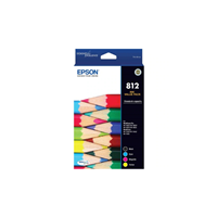 Epson 812 4 Ink Value Pack - C13T05D692 for Epson Workforce Series Printer