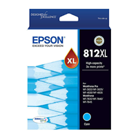 Epson 812XL Cyan Ink Cart - C13T05E292 for Epson Workforce Pro WF-4835 Printer