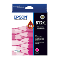 Epson 812XL Magenta Ink Cart - C13T05E392 for Epson Workforce Pro WF-4835 Printer