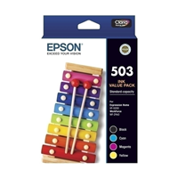 Epson 503 4 Ink Value Pack - C13T09Q692 for Epson WorkForce WF-2960 Printer