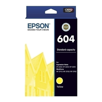 Epson 604 Yellow Ink Cart - C13T10G492 for Epson WorkForce WF-2910 Printer