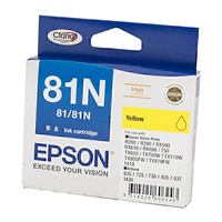 Epson 81N HY Yellow Ink Cart - C13T111492 for Epson Stylus Photo R290 Printer