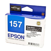 Epson 1571 Photo Blk Ink Cart - C13T157190 for Epson Stylus Photo R3000 Printer