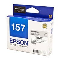 Epson 1577 Light Blk Ink Cart - C13T157790 for Epson Stylus Photo R3000 Printer