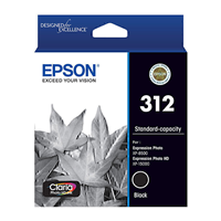 Epson 312 HY Black Ink Cart - C13T183192 for Epson Expression Photo XP8600 Printer
