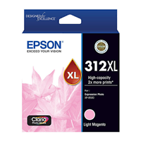 Epson 312 HY Lt Mag Ink Cart - C13T183692 for Epson Expression Photo XP8600 Printer
