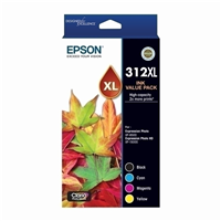 Epson 312XL CMYK Colour Pack - C13T183A92 for Epson Expression Printer