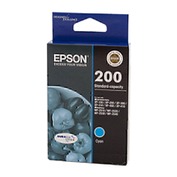 Epson 200 Cyan Ink Cartridge - C13T200292 for Epson Workforce WF-2520 Printer