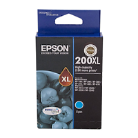 Epson 200 HY Cyan Ink Cart - C13T201292 for Epson Workforce WF-2510 Printer
