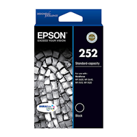 Epson 252 Black Ink Cartridge - C13T252192 for Epson Workforce WF-7610 Printer