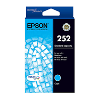 Epson 252 Cyan Ink Cartridge - C13T252292 for Epson Workforce WF-3640 Printer