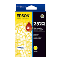 Epson 252 HY Yellow Ink Cart - C13T253492 for Epson Workforce WF-7610 Printer