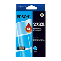 Epson 273 HY Cyan Ink Cart - C13T275292 for Epson Expression Printer