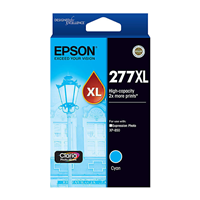 Epson 277 HY Cyan Ink Cart - C13T278292 for Epson Expression Photo XP850 Printer