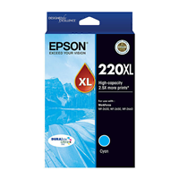 Epson 220 HY Cyan Ink Cart - C13T294292 for Epson WorkForce WF-2760 Printer