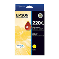 Epson 220 HY Yellow Ink Cart - C13T294492 for Epson WorkForce WF-2650 Printer