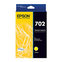 Epson 702 Yellow Ink Cartridge 300 pages - C13T344492 for Epson Workforce Pro WF-3730 Printer