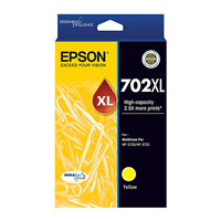 Epson 702 Yellow XL Ink Cart 950 pages - C13T345492 for Epson Workforce Pro WF-3720 Printer