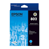 Epson 802 Cyan Ink Cartridge - C13T355292 for Epson Workforce Pro WF-4720 Printer