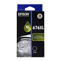 Epson 676XL Black Ink Cart - C13T676192 for Epson Workforce Pro WP4540 Printer