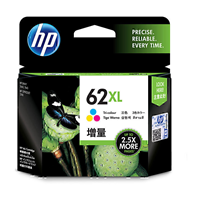 HP 62XL High Yield Tri Colour Ink Cartridge (415 pages) - C2P07AA for HP Envy 7640 Printer