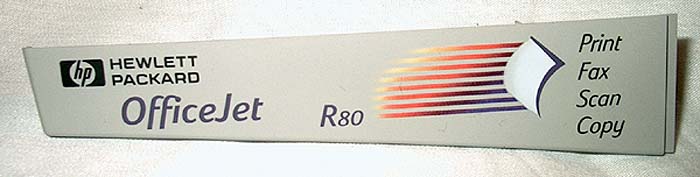 HP OFFICEJET R80 REFURBISHED ALL-IN-ONE PRINTER - C6684AR Nameplate/Logo C6682-60042