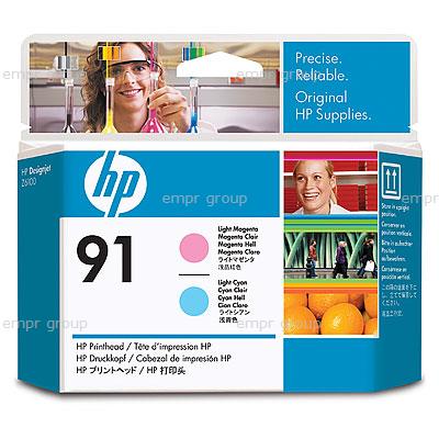 HP 91 Light Magenta and Light Cyan Printhead - C9462A for HP Designjet Z6100 Printer