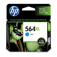 HP 564XL High Yield Cyan Ink Cartridge (750 pages) - CB323WA for HP Officejet 4610 Printer
