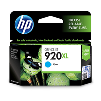 HP 920XL High Yield Cyan Ink Cartridge (700 pages) - CD972AA for HP Officejet 6000 Printer