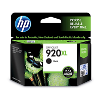 HP 920XL High Yield Black Ink Cartridge (1,200 pages) - CD975AA for HP Officejet 6500 Printer