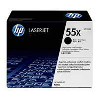 HP 55X Black Toner Cartridge (12,000 pages) - CE255X for HP LaserJet Enterprise P3010 Printer