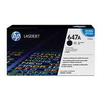 HP 647A Black Toner Cartridge (8,500 pages) - CE260A for HP Color LaserJet CP4025n Printer