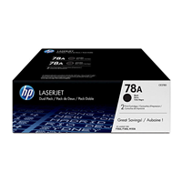 HP 78A Black Twin Pack (2,100 pages x 2) - CE278AD for HP LaserJet Pro P1606dn Printer