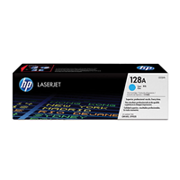 HP 128A Cyan Toner Cartridge (1,300 pages) - CE321A for  Printer