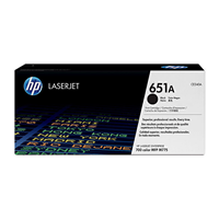 HP 651A Black Toner Cartridge (13,500 pages) - CE340A for HP LaserJet Series Printer