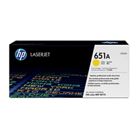 HP 651A Yellow Toner Cartridge (16,000 pages) - CE342A for HP Printer