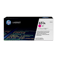 HP 651A Magenta Toner Cartridge (16,000 pages) - CE343A for HP LaserJet Enterprise 700 Color MFP M775z Printer