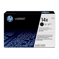 HP 14X Black Toner Cartridge (17,500 pages) - CF214X for HP LaserJet Enterprise 700 M712xh Printer