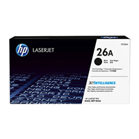 HP 26A Black Toner Cartridge (3,100 pages) - CF226A for HP LaserJet Pro MFP M402 Printer