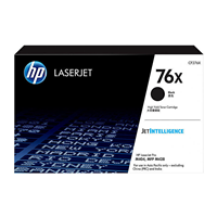 HP 76X Black Toner Cartridge (10,000 pages) - CF276X for HP LaserJet Enterprise M406dn Printer