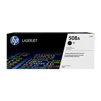 HP 508A Black Toner Cartridge (6,000 pages) - CF360A for HP Color LaserJet Enterprise M552dn Printer