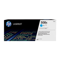 HP 508X Cyan Toner Cartridge (9,500 pages) - CF361X for HP Color LaserJet Enterprise MFP M577dn Printer